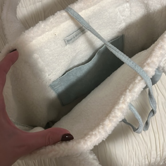 DONATED Blue Fuzzy Tote - Picture 3 of 6